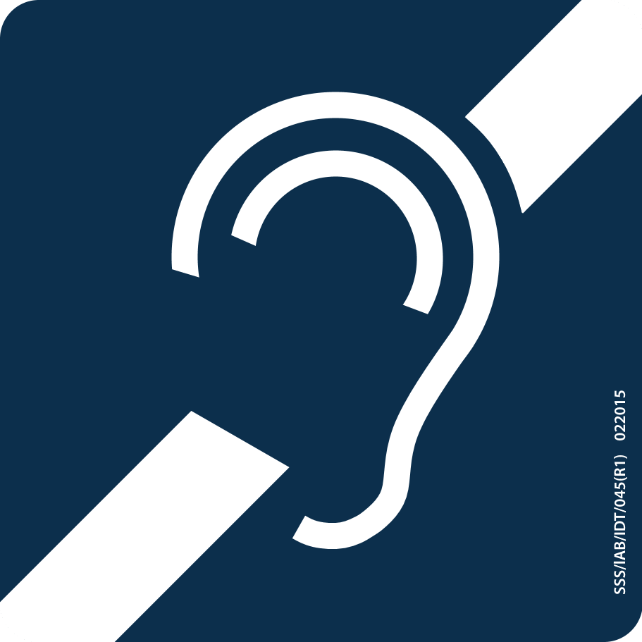 MTR sticker: ear symbol