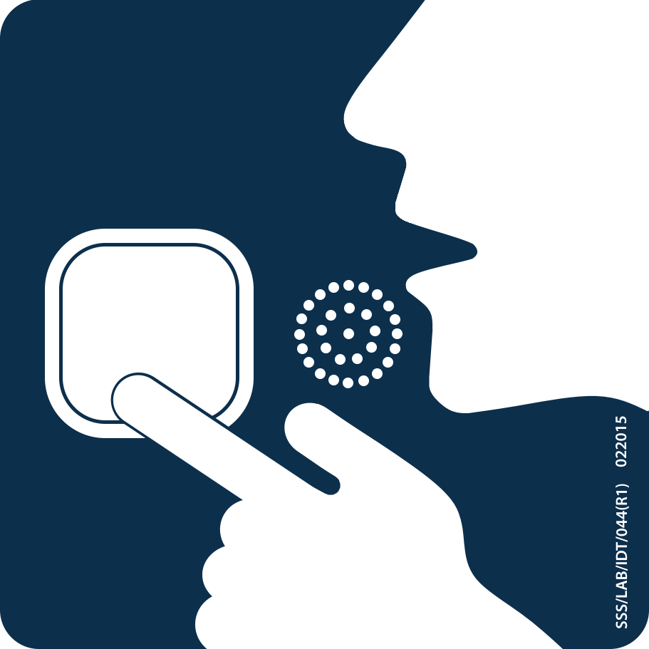 MTR sticker: speak symbol